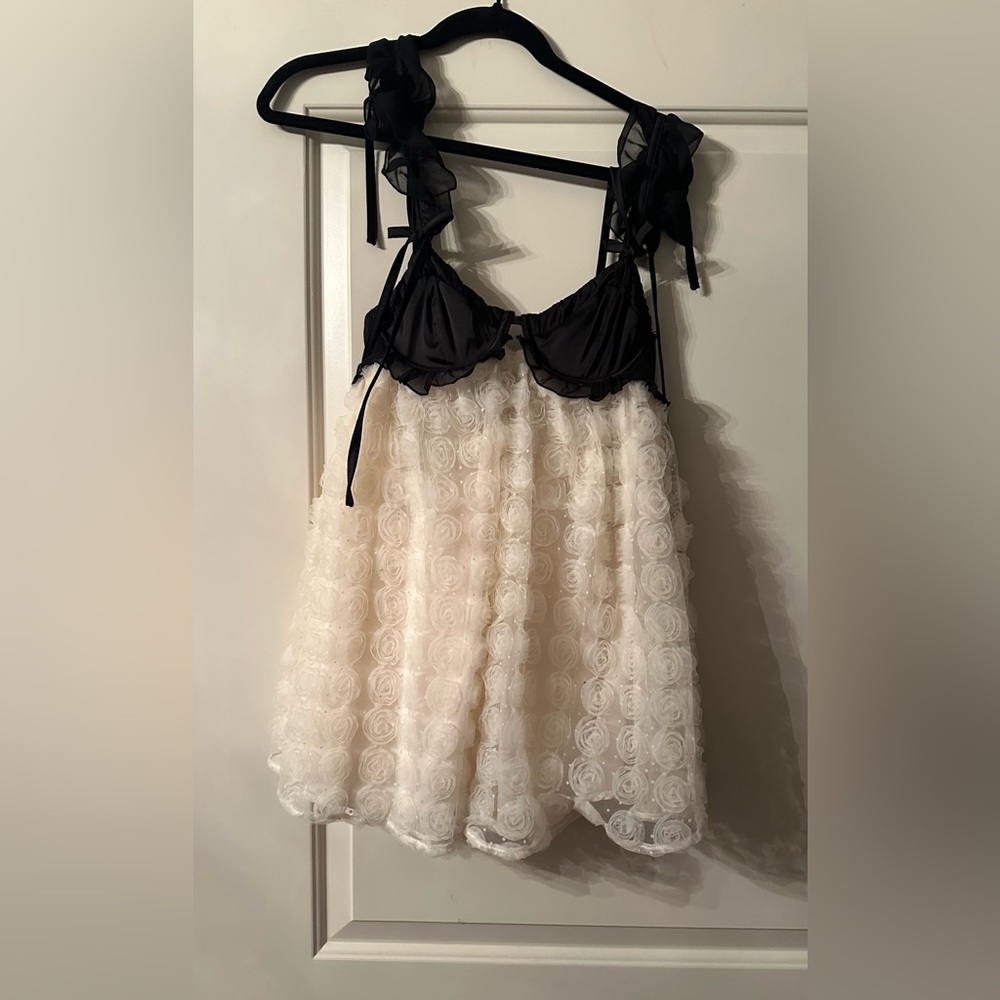 For Love And Lemons Black and White Mini Dress